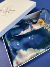Load image into Gallery viewer, Blue silk pyjama set in 'Wonderous'  night sky Print, luxury lounge wear