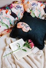 Load image into Gallery viewer, Botanical Silk Pillowcase in hand painted 'Eden' print, Oxford Pillowcase