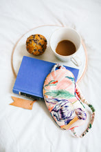 Load image into Gallery viewer, Luxury Silk eye mask with floral print designs