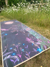 Load image into Gallery viewer, The 'Enchanted forest' print yoga mat for pilates, yoga and relaxation with natural rubber base