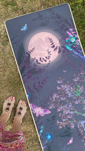 Load image into Gallery viewer, The 'Enchanted forest' print yoga mat for pilates, yoga and relaxation with natural rubber base