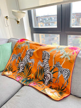 Load image into Gallery viewer, SAMPLE SALE: Fleece Zebra Throw