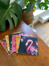 Load image into Gallery viewer, Animal greetings cards, Pack of 6 with hand painted illustrations