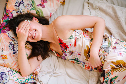 Silk Camisole in 'Eden' Tropical floral Print