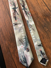 Load image into Gallery viewer, Sage Green Luxury Silk Pocket Square and tie men&#39;s Gift set &#39;Mirage&#39; design inspired by Arizona Desert