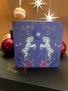 Festive Greetings cards, Pack of 6 with hand painted Christmas illustrations
