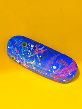 Load image into Gallery viewer, Blue floral 'Flourish' glasses and sunglasses hard case