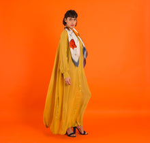 Load image into Gallery viewer, Blue &#39;Crustacean Silk&#39; Silk Scarf, large square Silk Scarf with crab and tulip design from the Evolution Collection