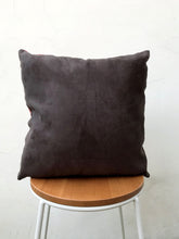 Load image into Gallery viewer, Golden Yellow cushion &#39;Glide&#39; Vegan friendly Suede cushion with watercolour turtle design