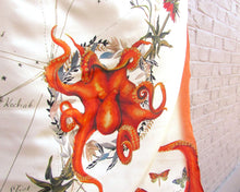 Load image into Gallery viewer, Orange Silk Scarf &#39;Oracle Silk&#39; is Hand-painted, square Silk Scarf from the Evolution Collection by Alice Acreman silks