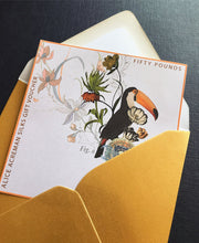 Load image into Gallery viewer, Alice Acreman silks gift voucher to the value of 25, 50 and 100 pounds with illustration