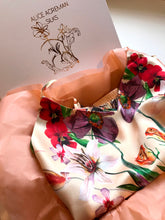 Load image into Gallery viewer, Silk Pyjamas- Set Cami and Shorts in &#39;Eden&#39; Tropical Meadow Print, luxury lounge wear