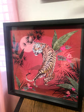 Load image into Gallery viewer, Red and Pink watercolour Tiger print in celebration of the Chinese &#39;Year of the Tiger&#39;