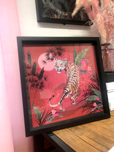 Load image into Gallery viewer, Red and Pink watercolour Tiger print in celebration of the Chinese &#39;Year of the Tiger&#39;
