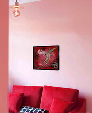 Load image into Gallery viewer, Red and Pink watercolour Tiger print in celebration of the Chinese &#39;Year of the Tiger&#39;